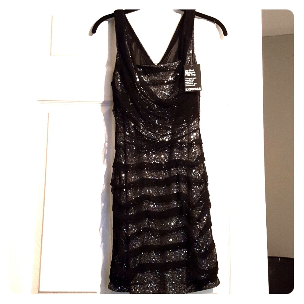 Express sequin dress size 2